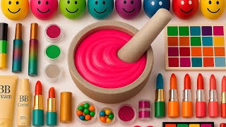 Download lagu Slime makeup ASMR | DIY How To Make Glossy Pink Slime Mixing Random Makeup ASMR Slime mp3