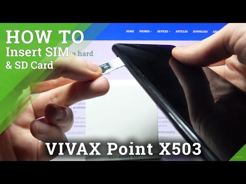 How to Insert Nano SIM and Micro SD Card to VIVAX Point X503 - Nano SIM Installation