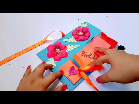 Beautiful Handmade Birthday Card idea / DIY Greeting Pop up Cards for Birthday.