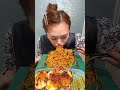 Eating Meat Chow Mein And Eggs ASMR