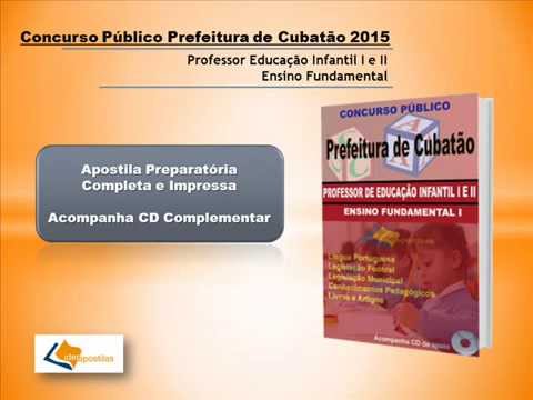 Apostila Prefeitura de Cubatão - Professor 2015