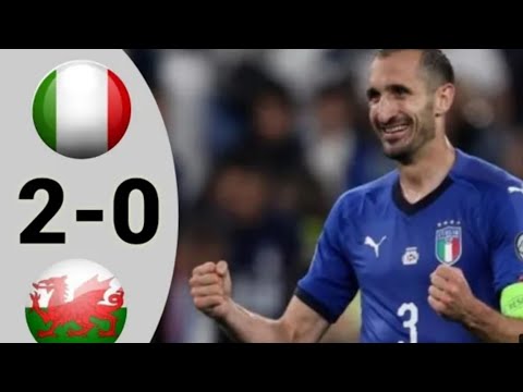 ITALY VS WALES 2:0 ALL GOALS