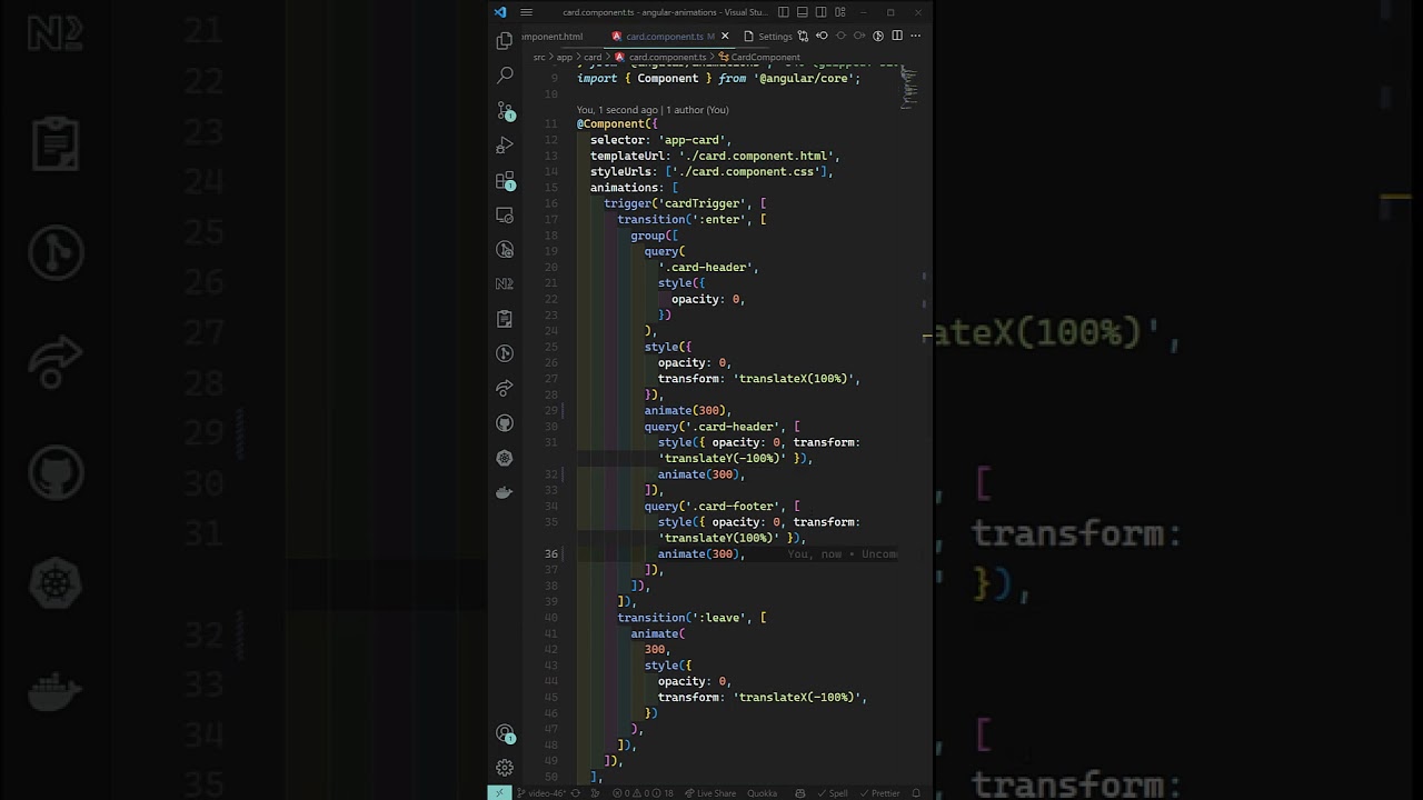 How to use group method with query method for parallel animations - Angular16 #leelawebdev #angular