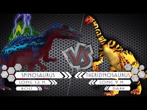 Spinosaurus VS Therizinosaurus Dinosaurs Colosseum Battle