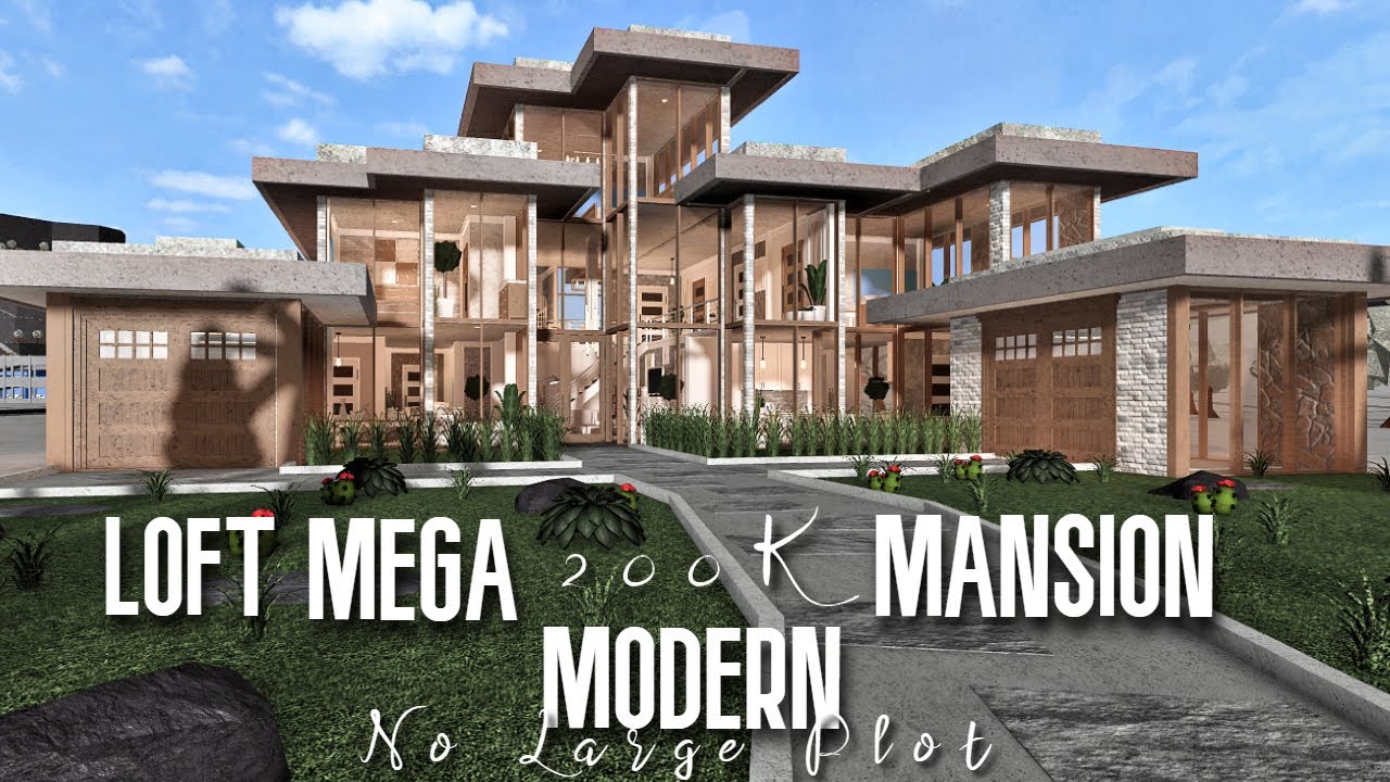 mansion mega modern loft bloxburg 200k roblox