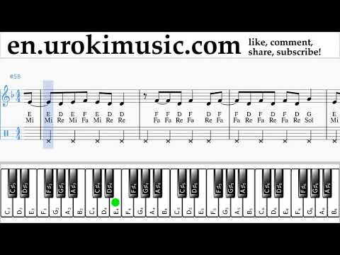 Piano lessons (right hand) Childish Gambino - Feels Like Summer Sheet Music Tutorial um-i352