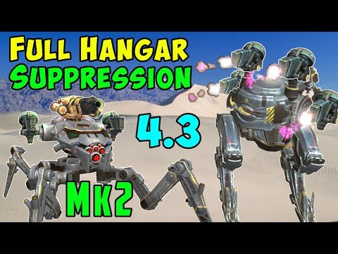 Full Mk2 Suppression Hangar: Blitz, Rayker & Invader War Robots WR