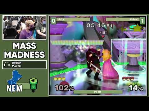 Mass Madness 37 SSBM - HoG | Arty (Peach) vs. Mazer | Kalvar (Marth) - Melee WR4