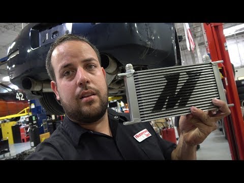 350z mishimoto oil cooler install