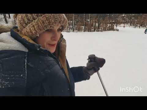 Первый раз на горных лыжах. Моё экстремальное падение. Смотрите до конца.