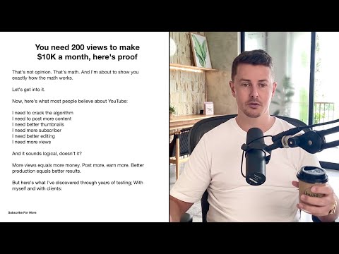 Um 10.000 Dollar im Monat zu verdienen, braucht man 200 Aufrufe – hier ist der Beweis.
