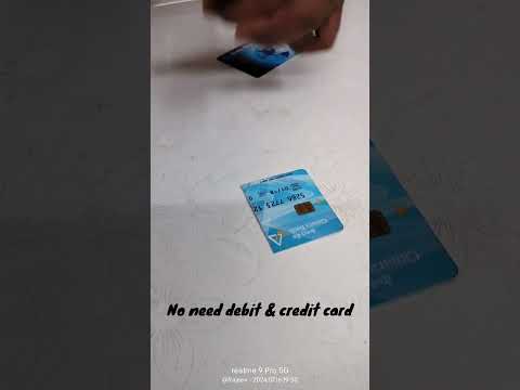 No need debit and credit card 💳