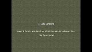 3i Data Scraping - Video - 3