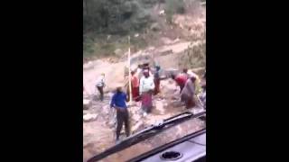 preview picture of video 'Indian road workers fix roads in Bhutan'