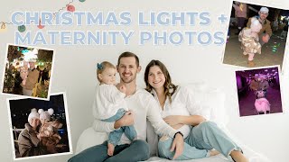 maternity photos + christmas lights + Rowen's big girl room