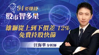 雄獅從上到下價差 12% 免費持股快篩