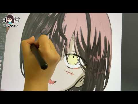 【中2とわ子/イラスト】いつのまにか絵が上手くなってた！成長すごい！ #イラスト #クリップスタジオ #オリジナル