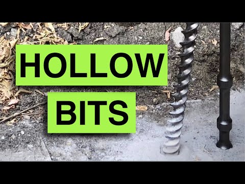 NO MORE DUST using Dewalt SDS max Hollow Core Bits