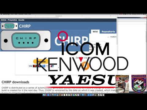 EA3HWU programa CHIRP gratuito para la gestión de memorias en equipos de radio.