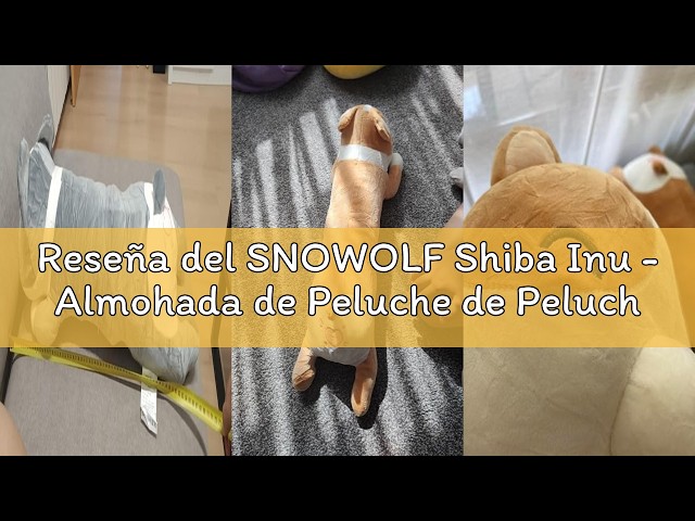 Vídeo relacionado con OUKEYI Shiba Inu - Juguete de peluche para perro, anime, Corgi Kawaii, almohada suave, regalo de peluche para niñas y niños (16 pulgadas)