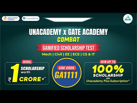 UNACADEMY x GATE ACADEMY Combat🔥🔥 | Gamified Scholarship Test📝📝 | Enroll Now👈👈