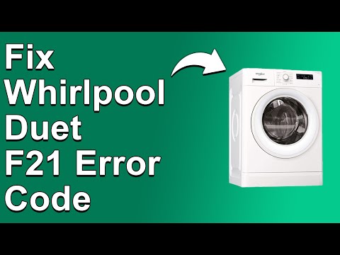 How To Fix The Whirlpool Duet F21 Error Code - Meaning, Causes, & Solutions (Simple Solution)