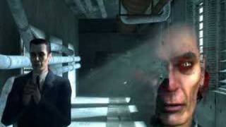 Full G-man sequence in Half Life 2: Episode Two