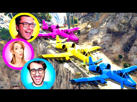 SFIDA A CHI ATTERRA PER PRIMO CON L'AEREO SUL MONTE CHILIAD! - Gta 5