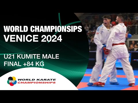 U21 KUMITE MALE +84 KG FINAL | M. AVANZINI (ITA) VS A. BOSTANDZIC (BIH) | WORLD KARATE FEDERATION