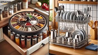 25 Amazon Kitchen Organization & Storage Hacks To Maximize Space in Your Tiny Kitchen! (With Prices)
