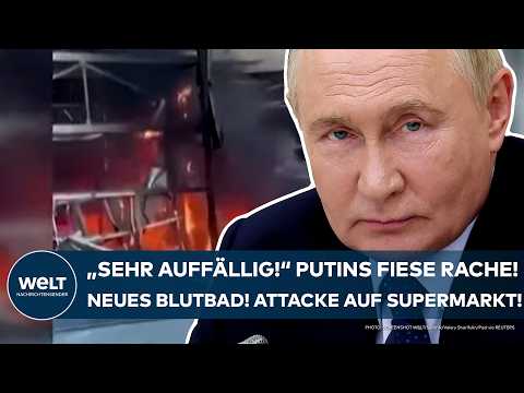 UKRAINE-KRIEG: "Sehr auffällig!" Fiese Rache von Putin! Attacke auf Supermarkt - Tote und Verletzte!