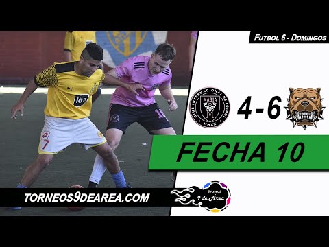 Magia Negra vs Los Rusticos (fecha 10) - Futbol 6 (domingos) - Torneos 9 de Area 🏟️⚽️