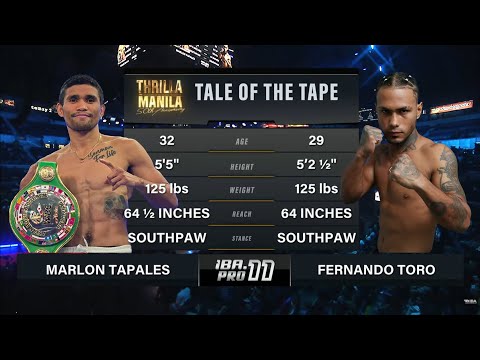 Marlon Tapales 🇵🇭 vs Fernando Tora 🇻🇪 | 'Thrilla in Manila' IBA.PRO 11 | October 29, 2025 | Manila