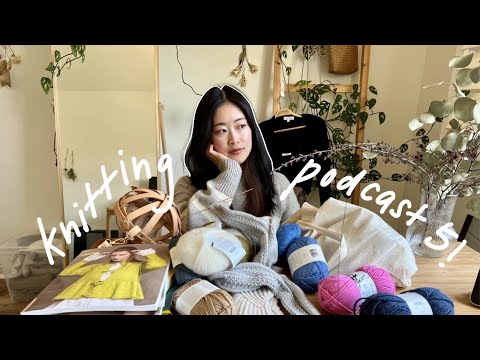 knitting podcast 5! finished marseille sweater, sock wip, and a sandesgarn haul