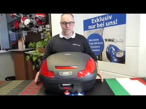 Givi E4700 Simply III Monolock Topcase Koffer Schwarz Vorstellung Erklärung Deutsch www.rwn-moto.de