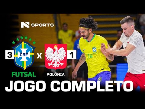JOGO COMPLETO | SELEÇÃO BRASILEIRA DE FUTSAL | COPA DAS NAÇÕES | BRASIL X POLÔNIA