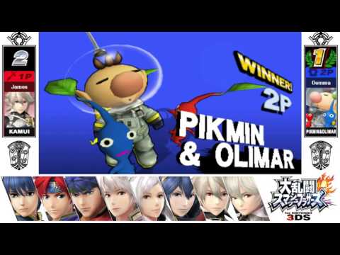 Nerf Me To The Moon 3DS Round 1 - Blade of Light (Kamui) vs Gemma (Olimar/Mii)