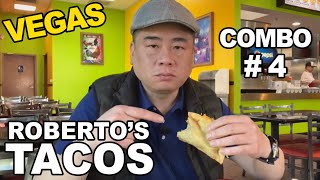 Roberto's Taco Shop on Rainbow: Combo #4. Beef and Chicken Tacos. Las Vegas