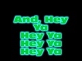 Obadiah Parker-Hey Ya lyrics on screen 