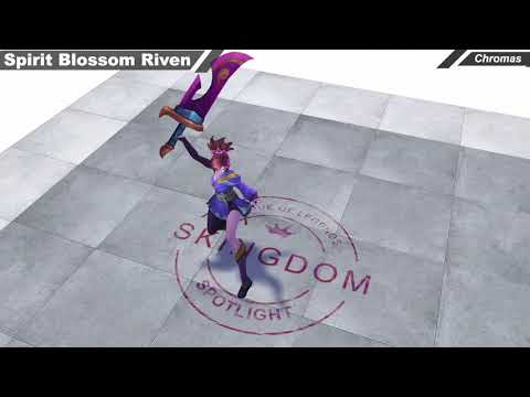 Spirit Blossom Riven Tanzanite Chroma - League Of Legends