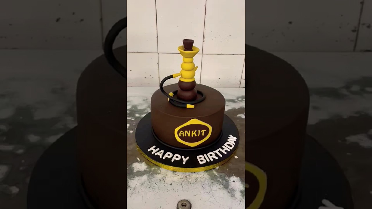 hukkah design cake 🎂 #shorts #shortsfeed #youtubeshorts #cake #hukka #shortsvideo #viral