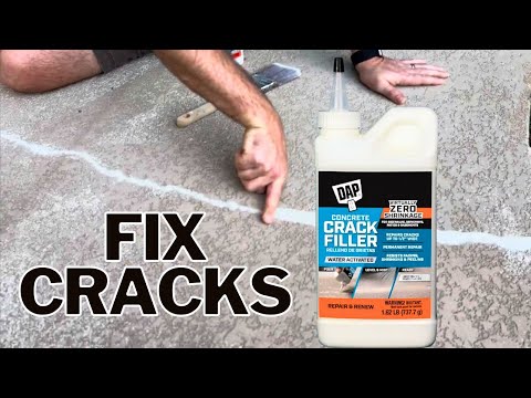 How to Use DAP Crack Filler to Repair Cracks in Concrete (Pool Decks, Driveways & More!)