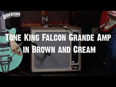 Top Shelf Guitars - Tone King Falcon Grande Amp in Brown and Cream