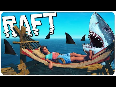 RAFT - Multiplayer Building Update, Huge Shark Attack Survival Game! - Raft Gameplay Video