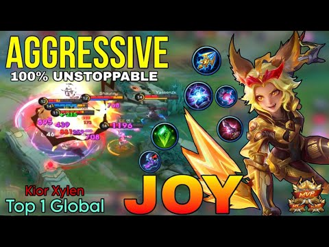 Aggressive Jungler Joy Perfect Gameplay - Top 1 Global Joy by Kior Xylen - Mobile Legends