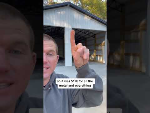 30' x 40' Pole Barn Tour and total cost... 🤩