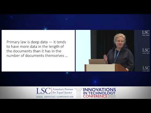 Innovations in Technology Conference 2023 - Tech Talks - Issues with Using Primary Law as Data