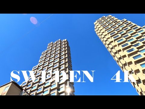 STOCKHOLM WALK 4K: "Sankt Eriksplan" metro station - Torsgatan - New Karolinska Univercity Hospital