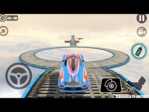 Impossible Car Tracks 3D: Blue Car Driving Simulator Levels 14 & 15 Amzing Stunts - Android GamePlay