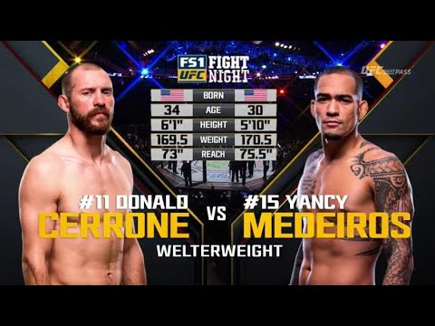 Donald Cerrone vs Yancy Medeiros full fight